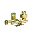 Custom cnc machined CNC lathe turned brass bolts nuts brass fitting